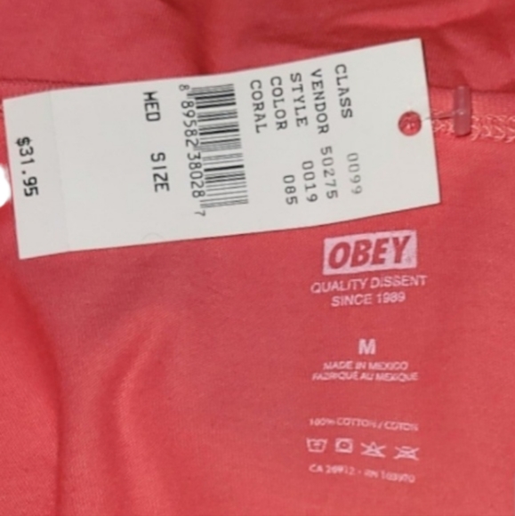 ☀️NEW☀️ OBEY - Coral Tank Top - Picture 4 of 4